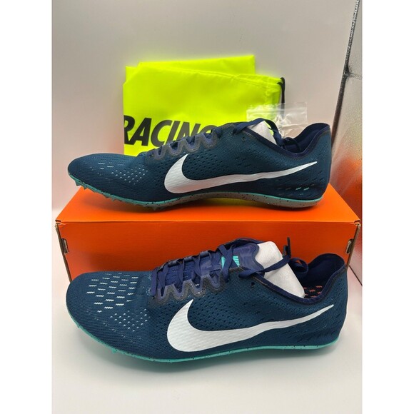 NIKE Zoom Victory 3 Men's Distance Track Spikes Cleats Blue Force/White SZ 12.5 - Picture 1 of 8